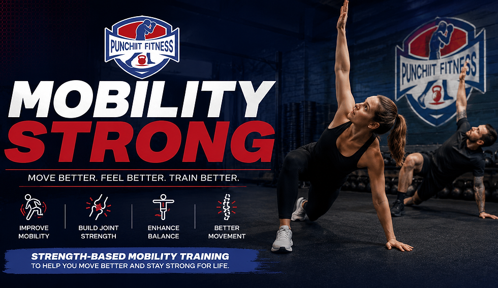 Mobility Strong class at PuncHIIT Fitness in Halifax