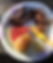 Paper plate with barbecue ribs, watermelon slice, bread roll, mustard, and a yellow fork on a sunlit outdoor table