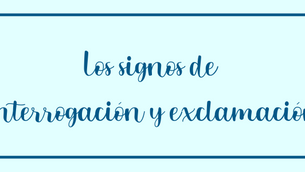 Otros usos de los signos de interrogación y exclamación.