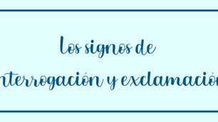 Ausencia de los signos de interrogación y exclamación