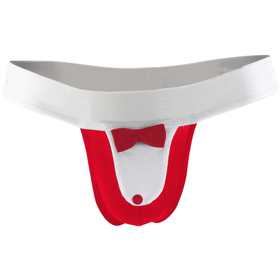 Minijatura: Black Microfiber  Free Size Costume underwear, Red