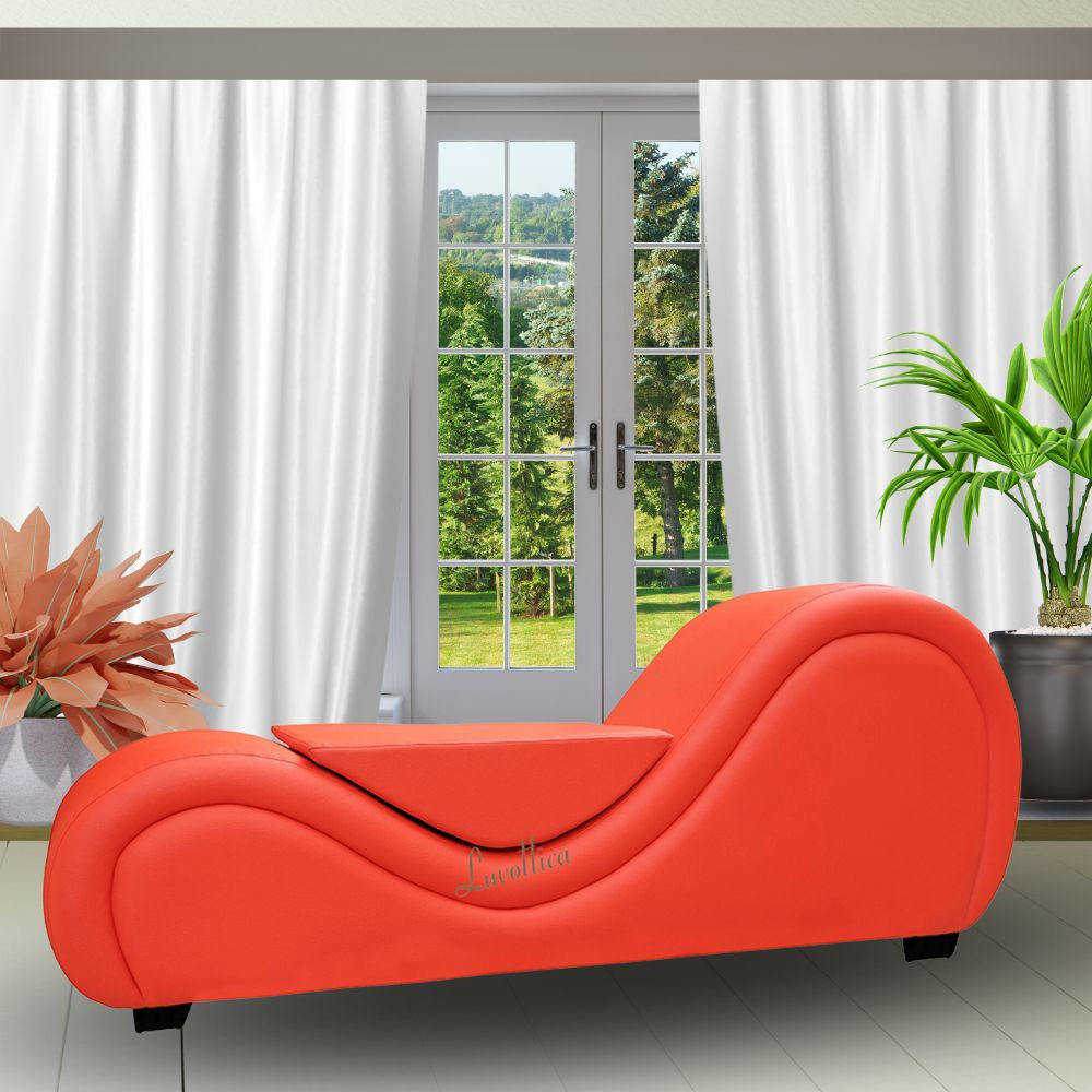 Exotic Red Lovemaking Chair with Centre Cushion