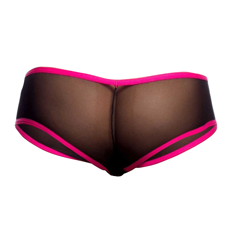 Thumbnail: Men's Black and White Power Net Free Size Bikini Underwear