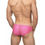 Miniature : Men's Red & Light Pink Power Net Free Size Brief Underwear