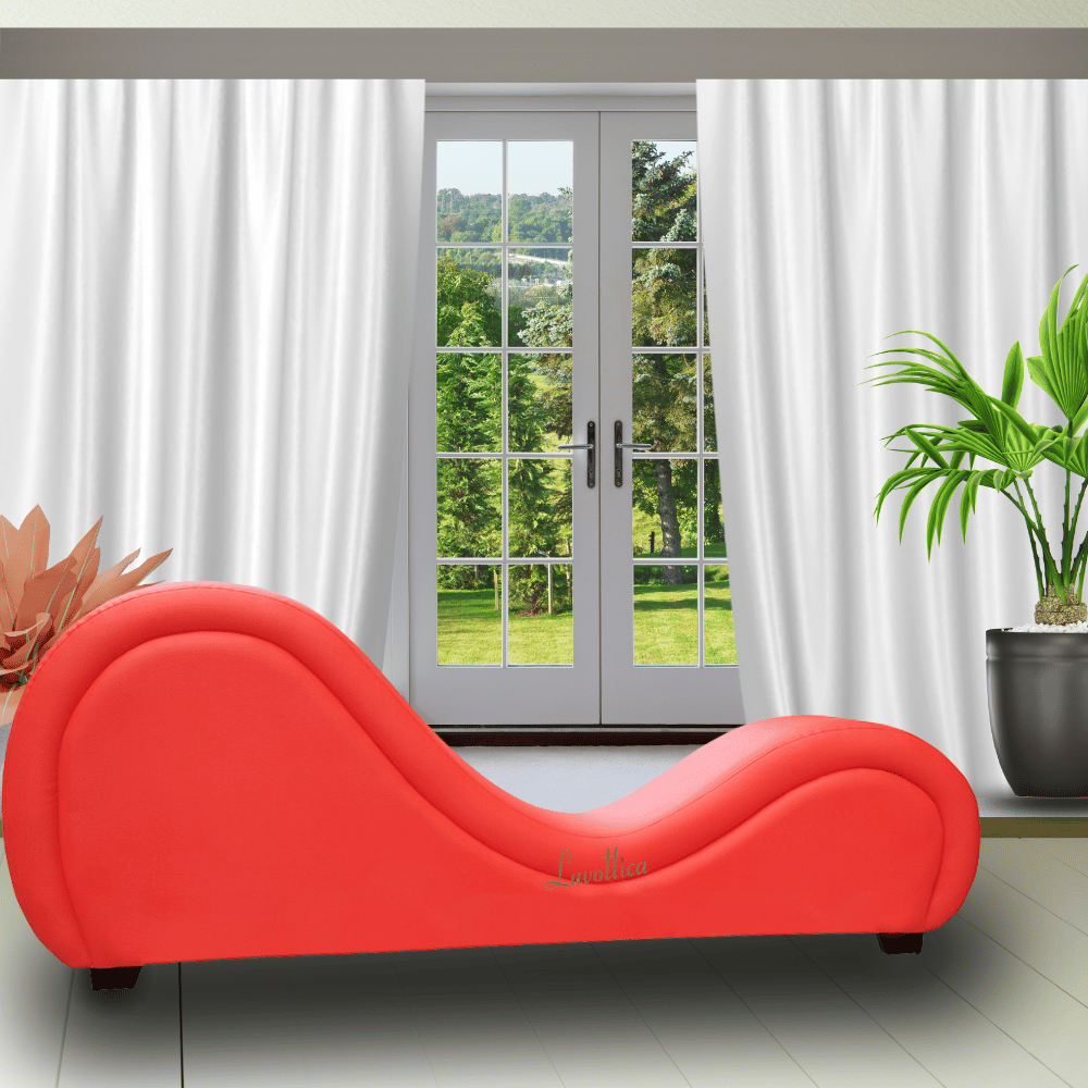 Exotic Red Leatherette Elite - Kamasutra Chair