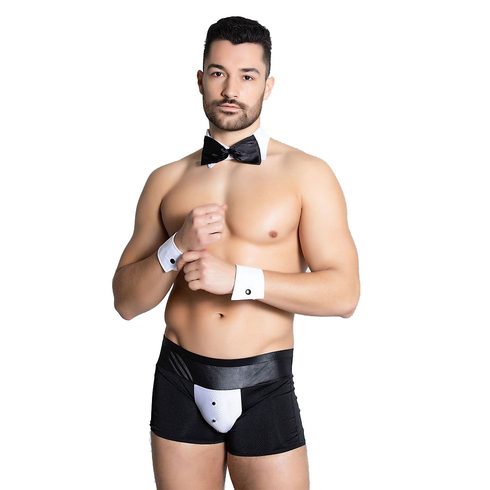 Miniatura: Black Microfiber + Power Net  Free Size Costume underwear