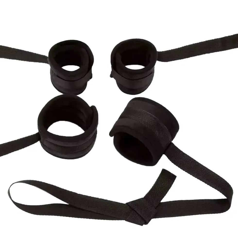 Thumbnail: Bed Restraint & Blindfold Set- BR-01009