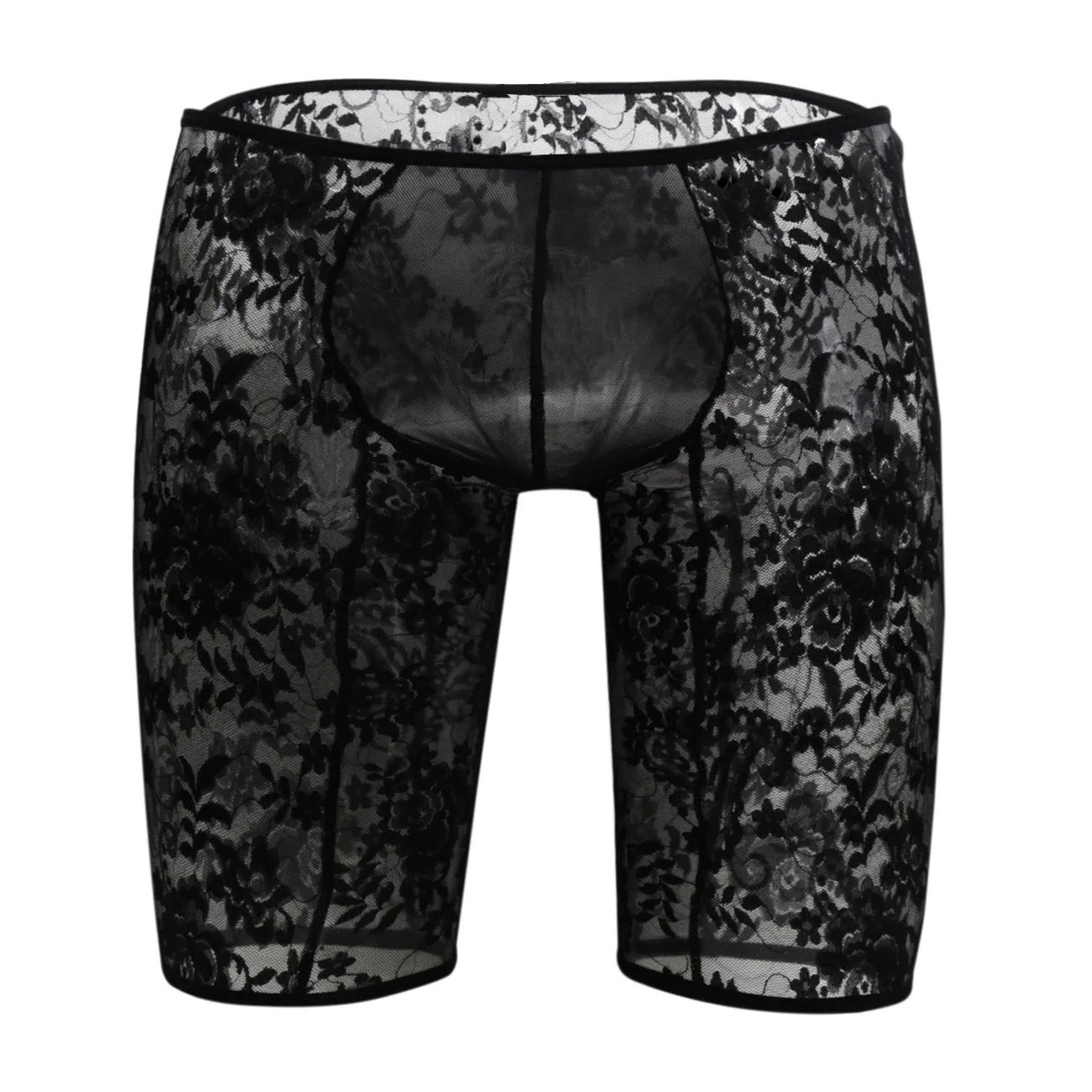 Men's Power Net + Lace Fabric Free Size Boxer Underwear