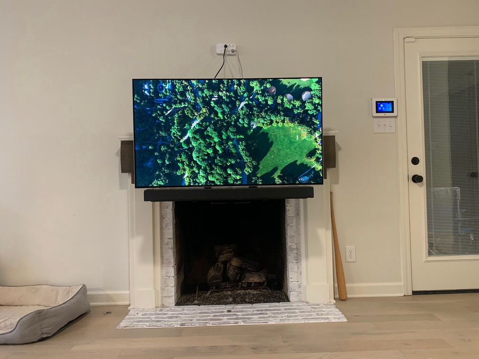 Mantle Mount Installation over Fireplace By ProMount Tech
