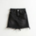 Raw Hem Denim Mini