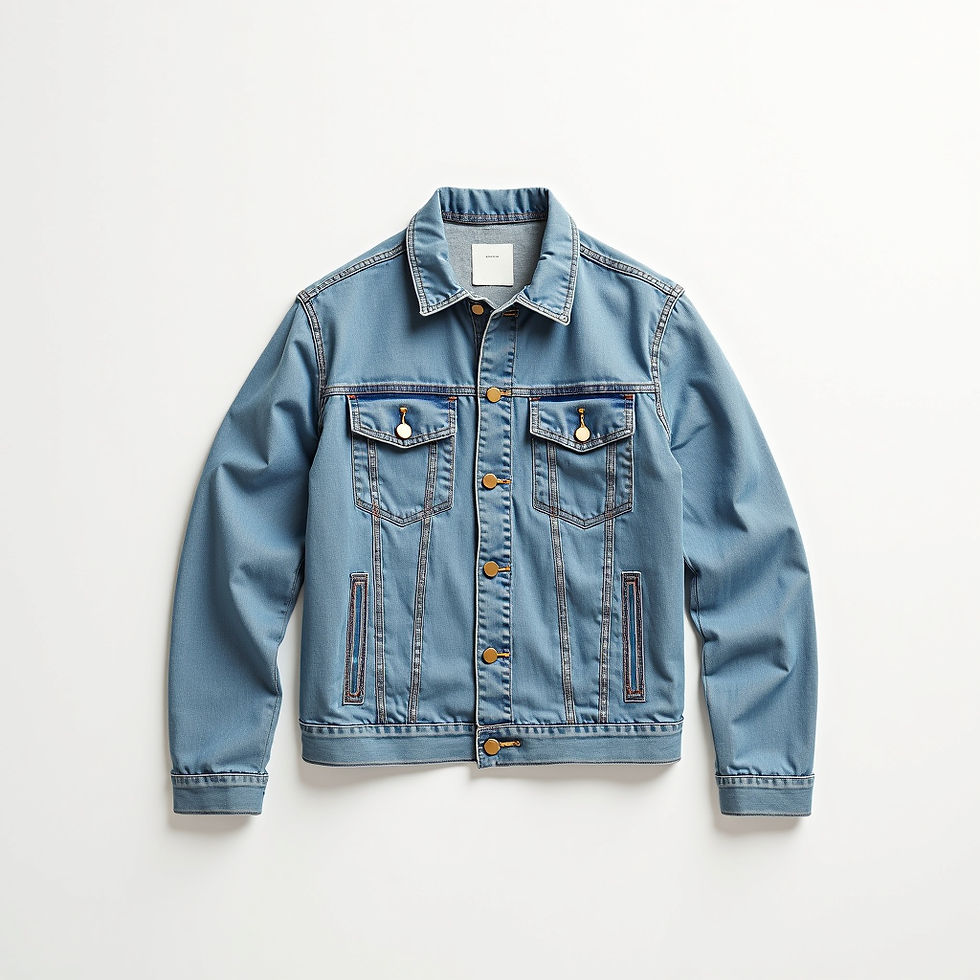 Washed Denim Trucker