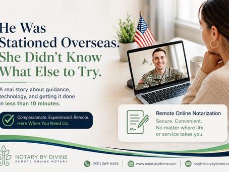 He Was Stationed Overseas. She Didn't Know What Else to Try.