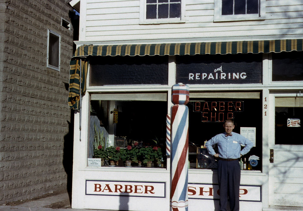 Lambert Hollinga and Barber Shop