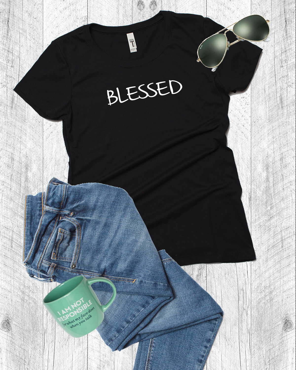 Mommy & Me Blessed Mom Tee Shirt