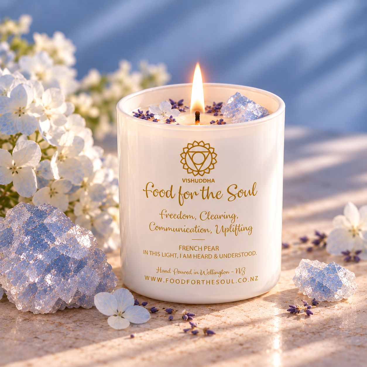 Throat Chakra Candle