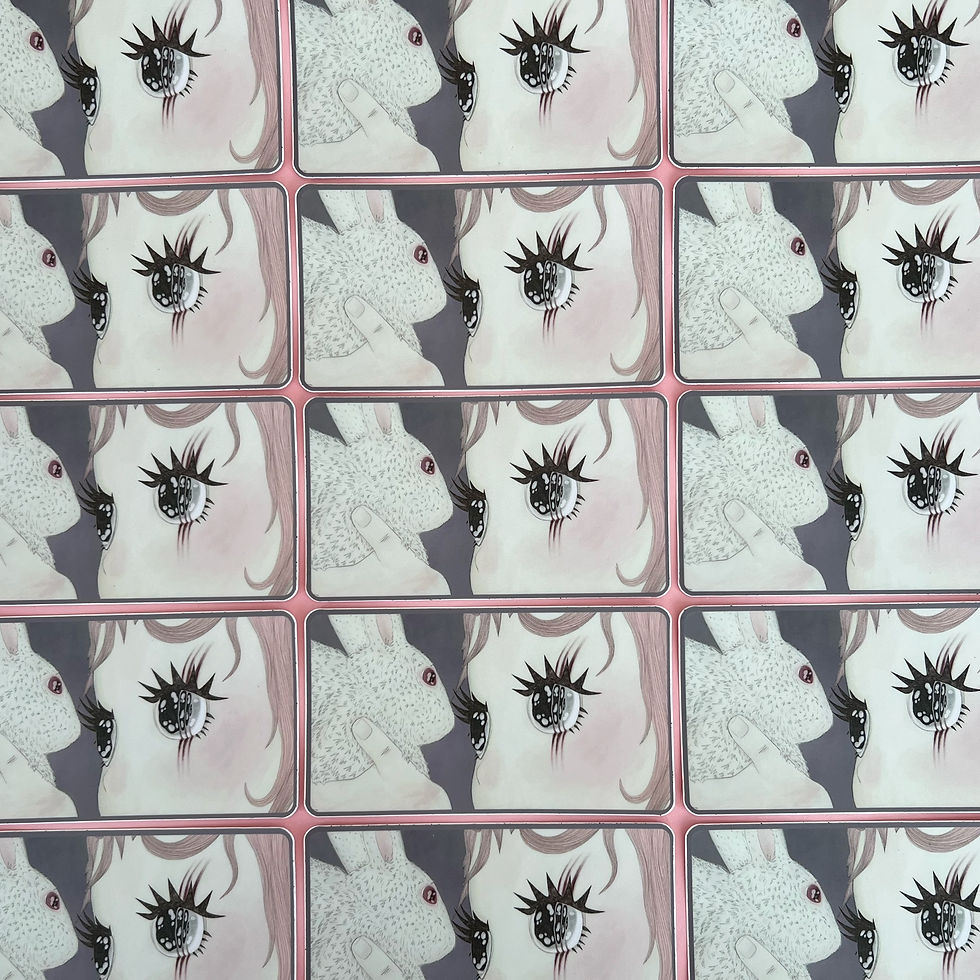 Thumbnail: scratched eye sticker