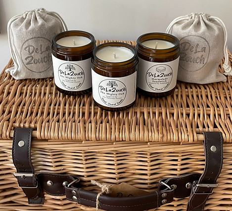 De La Zouch Candles. Ashby Spa, The Mighty Oak and Marmalade Sandwich