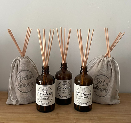 De La Zouch Reed Diffusers. Ashby Spa, The Mighty Oak and Marmalade Sandwich