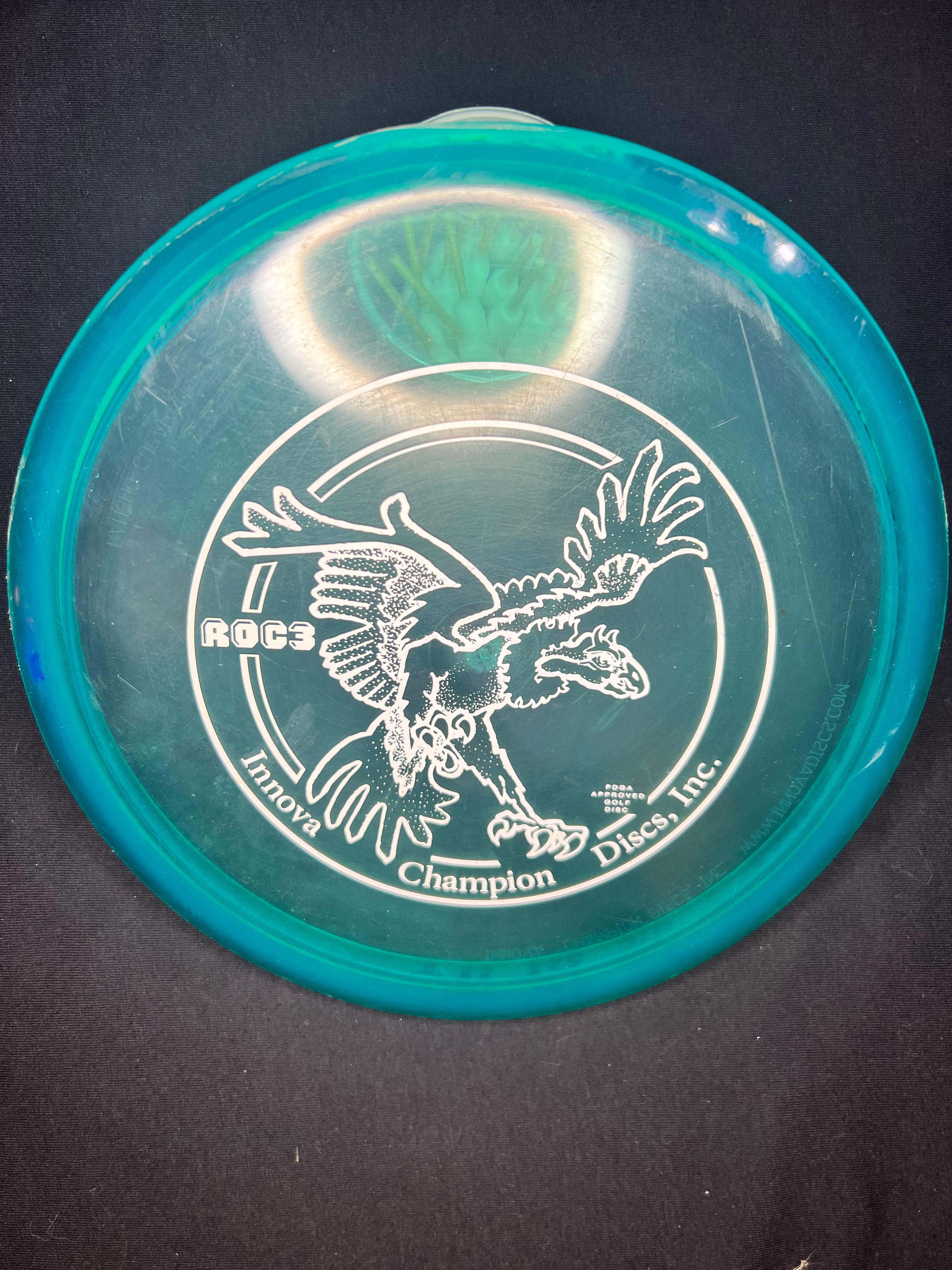 *USED* 179g Innova Big Bird First Run Roc3 Electric Blue w/ White Stamp 7.5/10