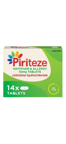 Piriteze Allergy Tablets - Pack Of 30 - Lord's Pharmacy - St John's Wood