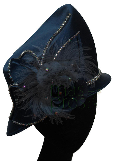 Luxe Rose Embellished Church Hat