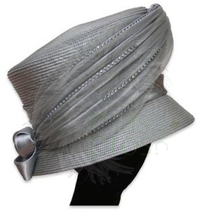 Graceful Pleated Church Hat