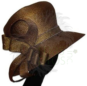 Elegant Bow-Trim Church Hat