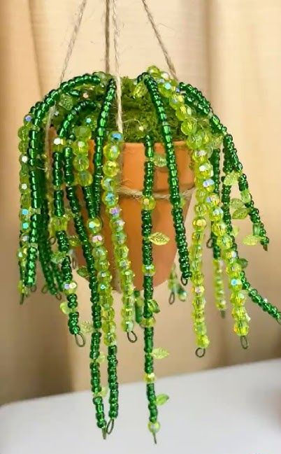 Adult Craft Club! Glass bead Hanging Plants