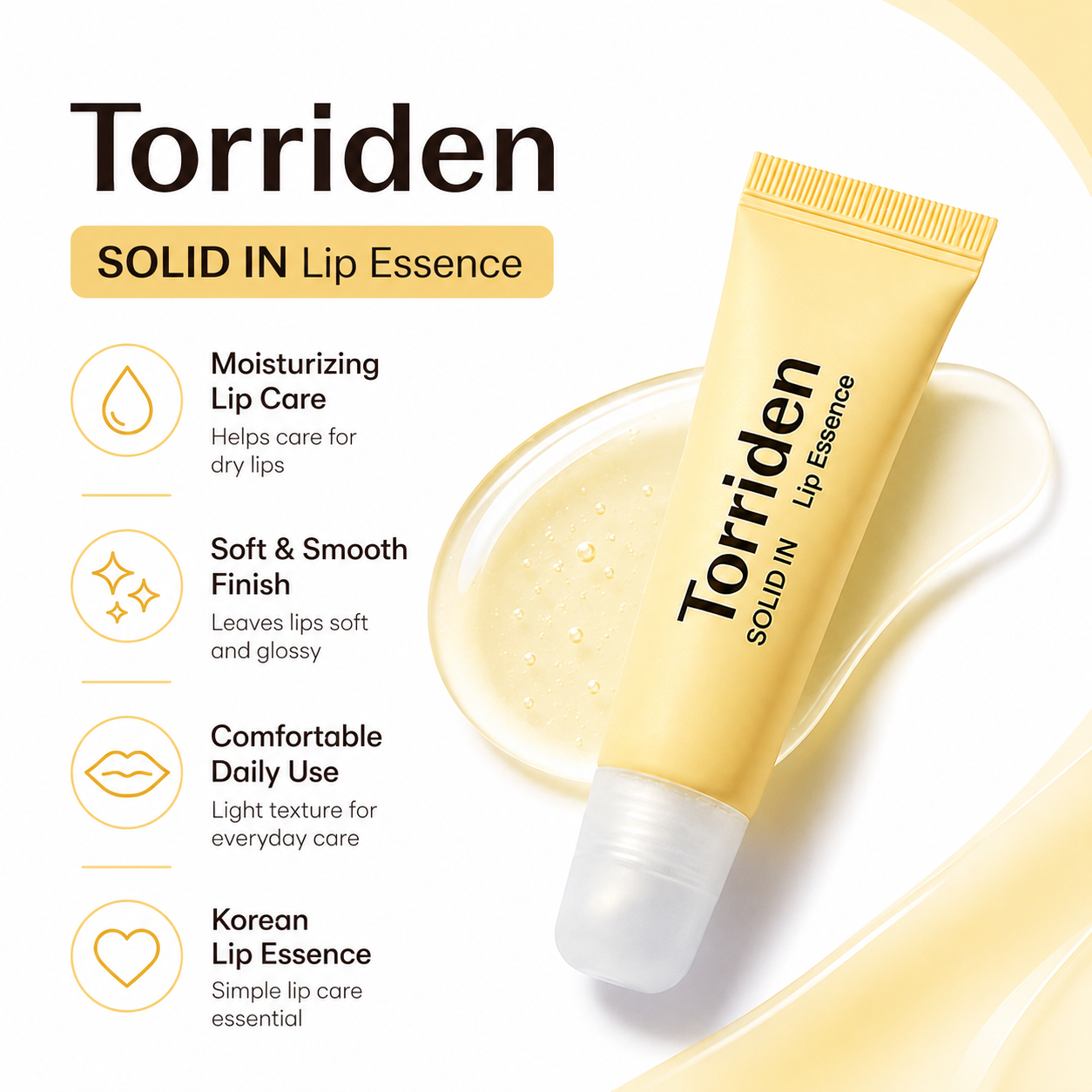 Torriden Ceramide Lip Essence 11ml,Smooth Balm,Intense Hydration & Comfort,Impro