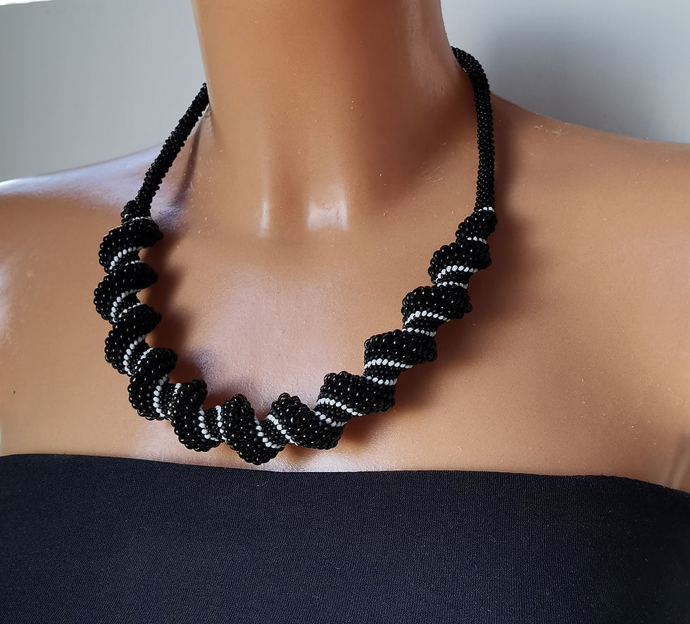 Miniatiūra: Twisted beaded jewelry