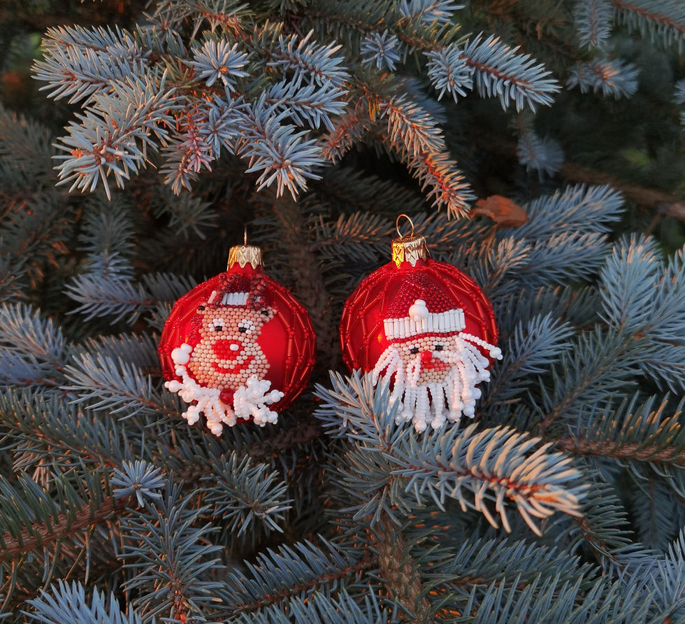 Miniatiūra: XMAS TREE DECORATION SANTA CLAUS and RUDOLF