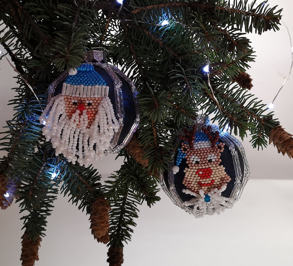 Miniatiūra: XMAS TREE DECORATION SANTA CLAUS and RUDOLF