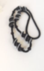 Thumbnail: ELEGANT LONG BLACK BEADS NECKLACE