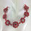 Thumbnail: Red beaded flowers necklace