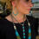 Thumbnail: Sterling Silver Turquoise Hoop “Statement” Earrings