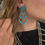 Thumbnail: Sterling Silver Turquoise Chandelier “Statement” Earring