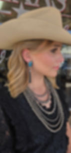 Sterling Silver Turquoise and Navajo Pearl “Statement” Earrings
