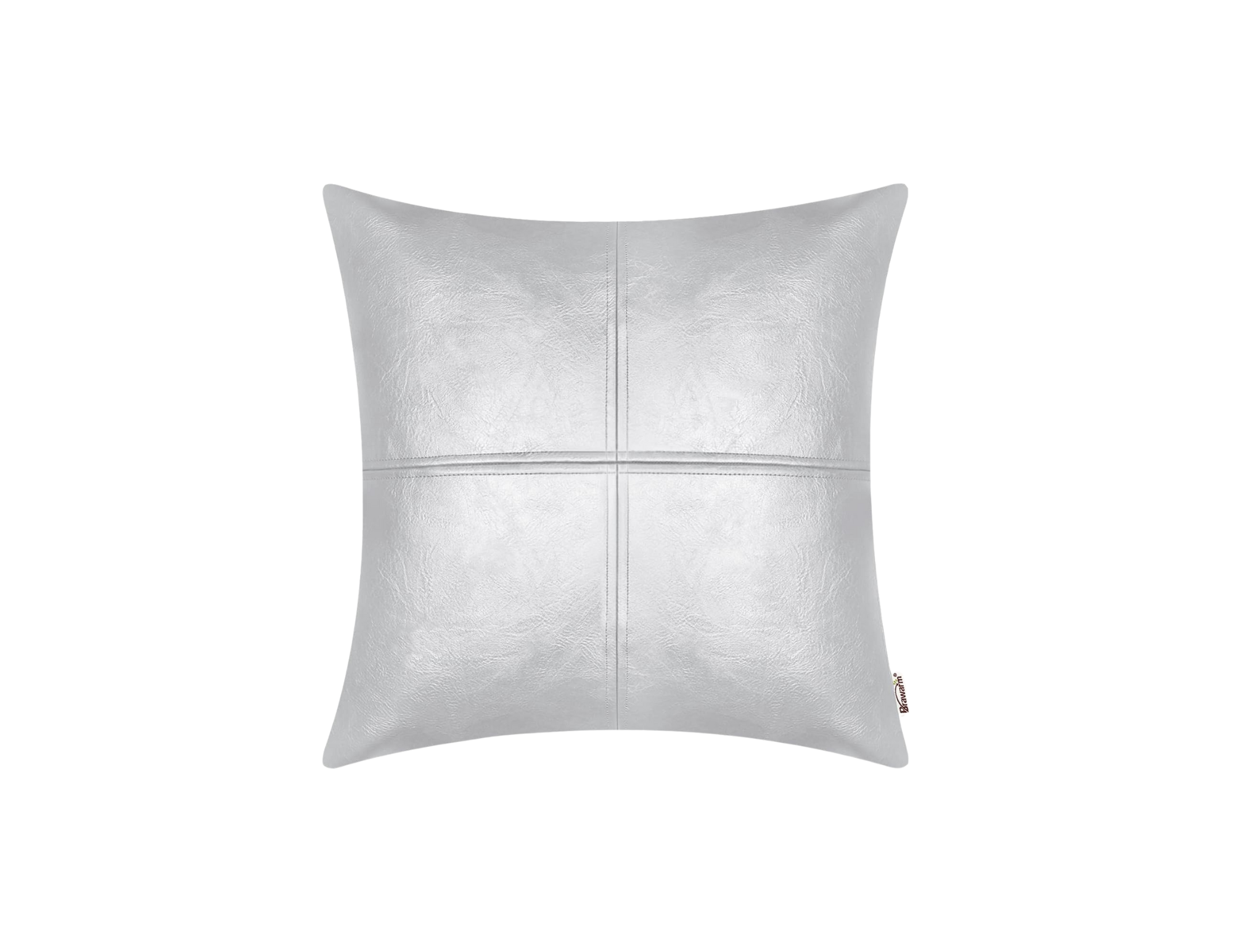 Silver Leather Pillow [QTY: 8, 18" x 18"]