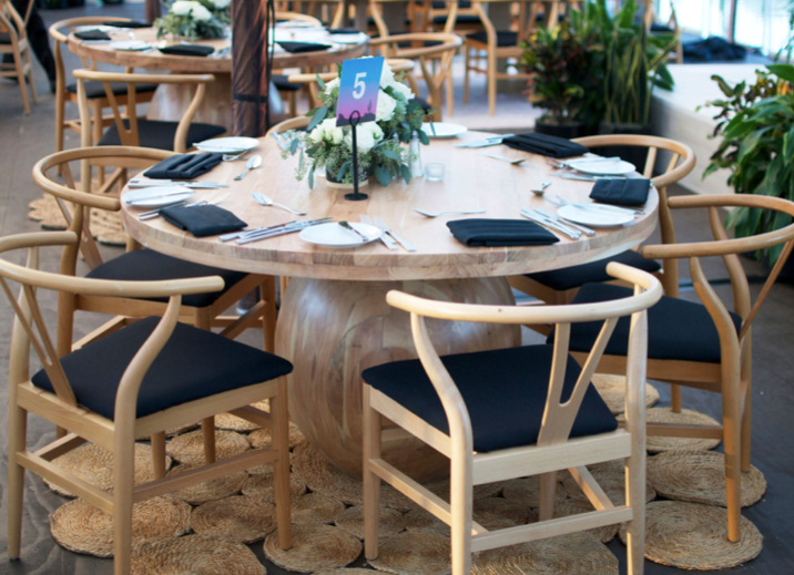 Thumbnail: Charleston Dining Table [QTY: 10, 55" W x 55" D x 30" H]