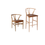 Thumbnail: Wishbone Barstool - Leather Cushion [Cushion QTY: 60] (C)