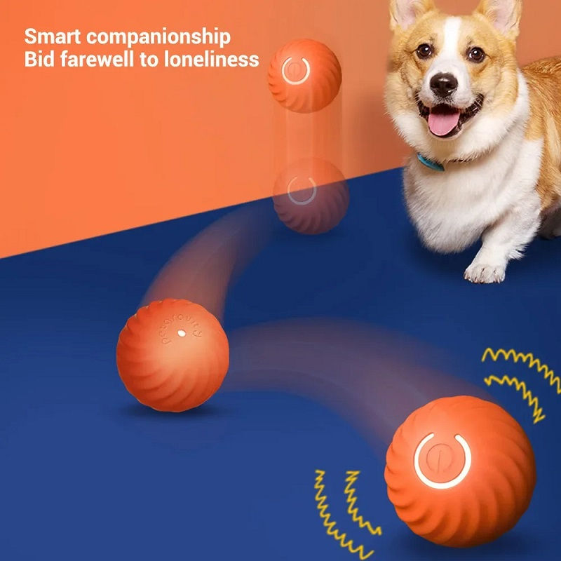 Thumbnail: Dog Toy Ball Automatic Moving Bouncing Rolling Ball USB Smart puppy Interactive 