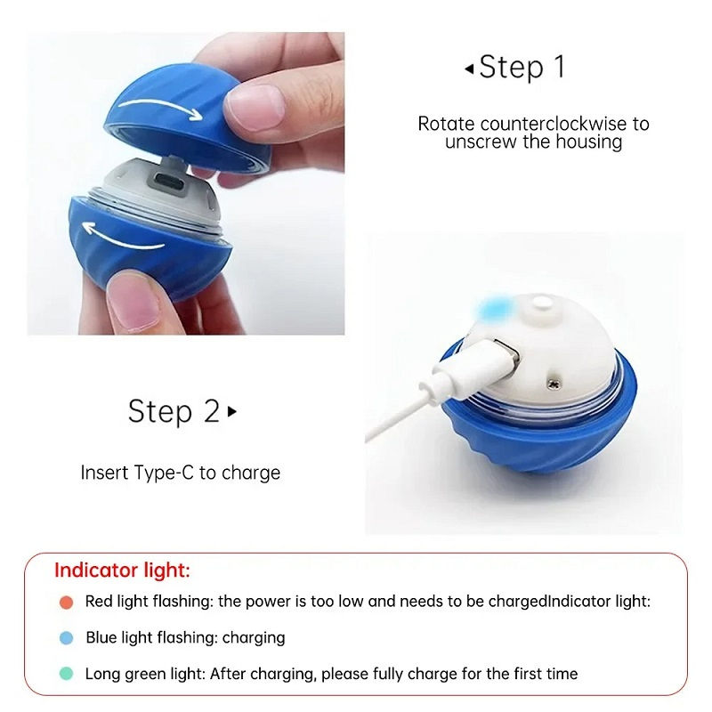 Thumbnail: Dog Toy Ball Automatic Moving Bouncing Rolling Ball USB Smart puppy Interactive 