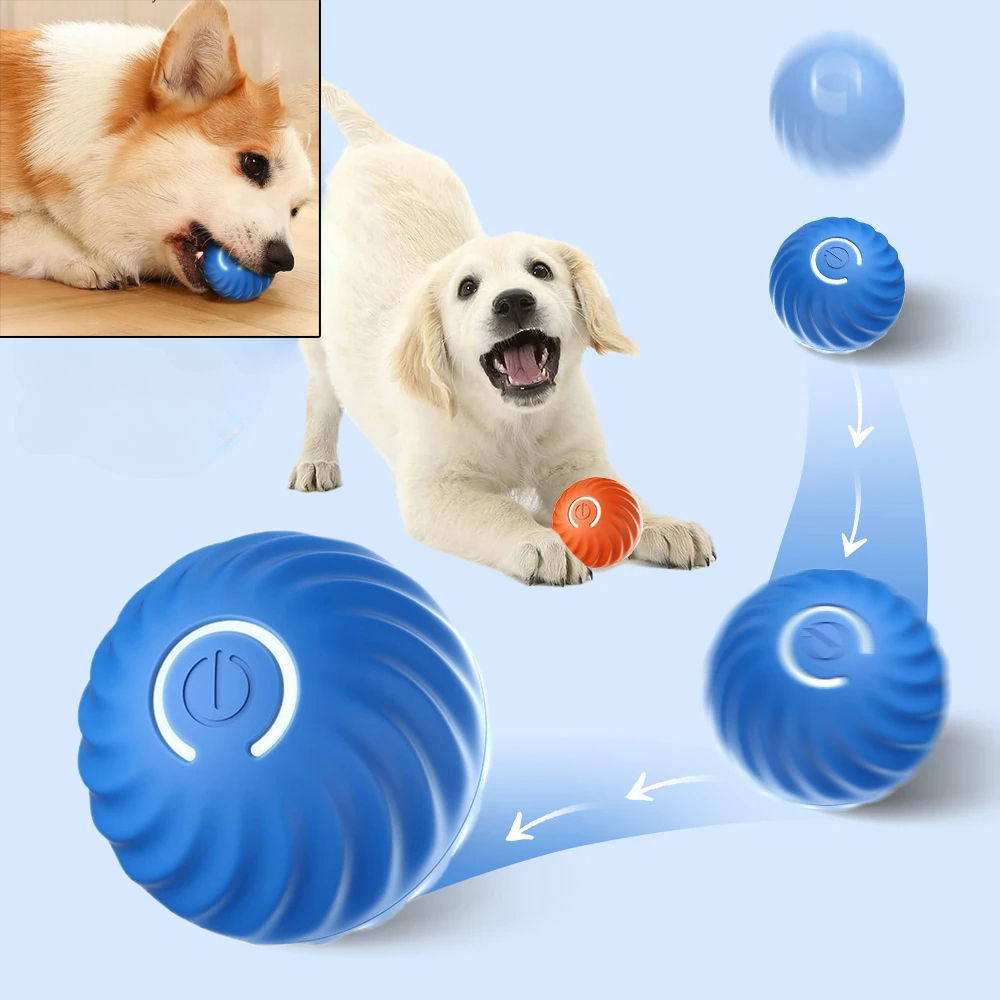 Dog Toy Ball Automatic Moving Bouncing Rolling Ball USB Smart puppy Interactive