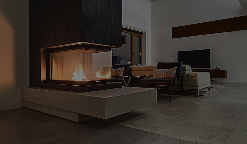 Modern fireplace