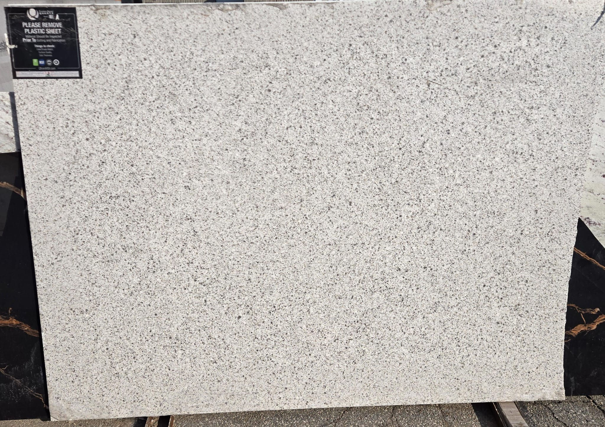 Quartz MSI Peppercorn White 63" x 86"