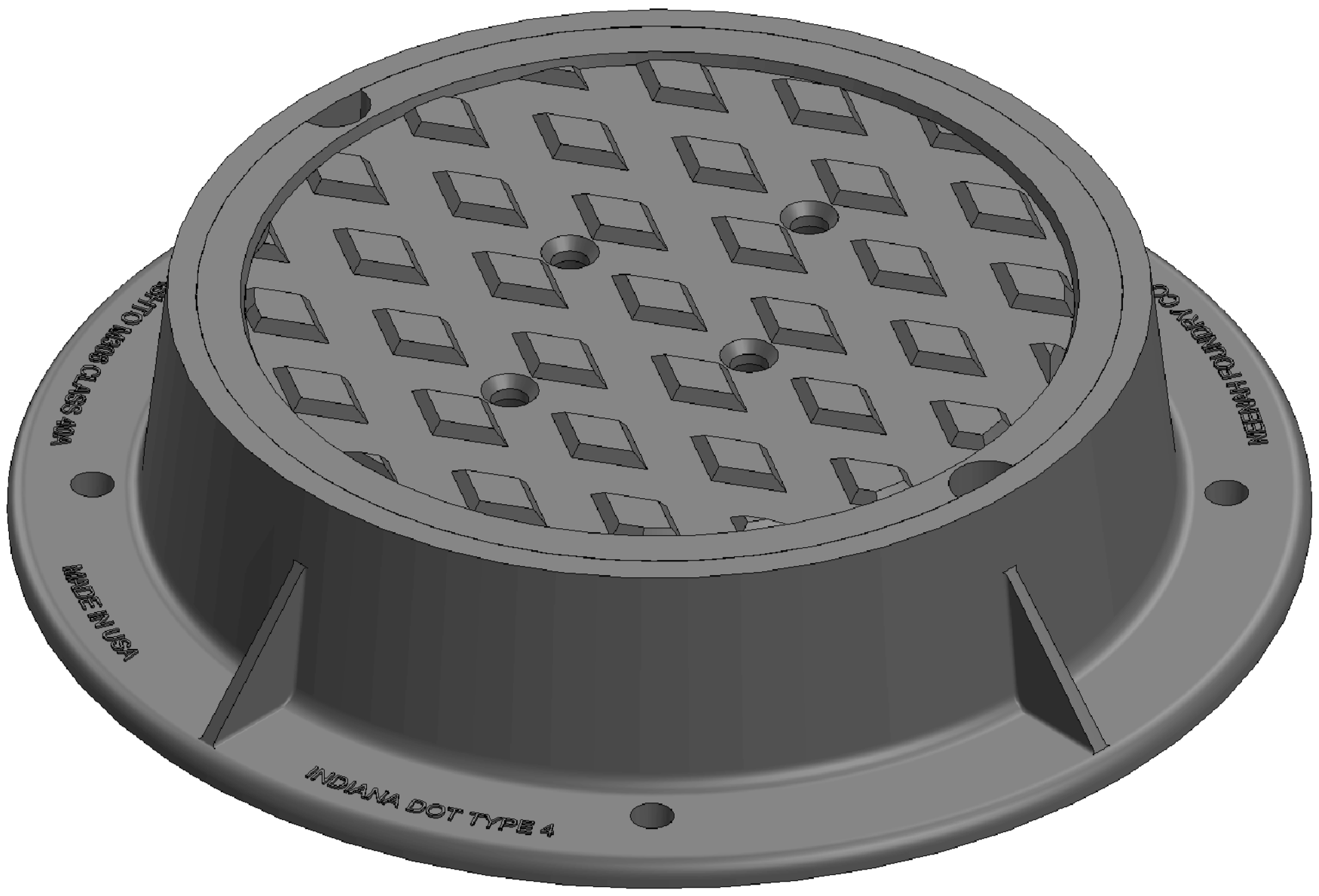 INDOT Type 4 Manhole Frame & Cover