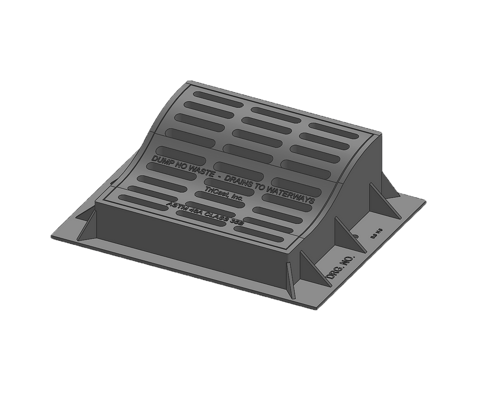 Thumbnail: Single Roll Curb & Vane Grate