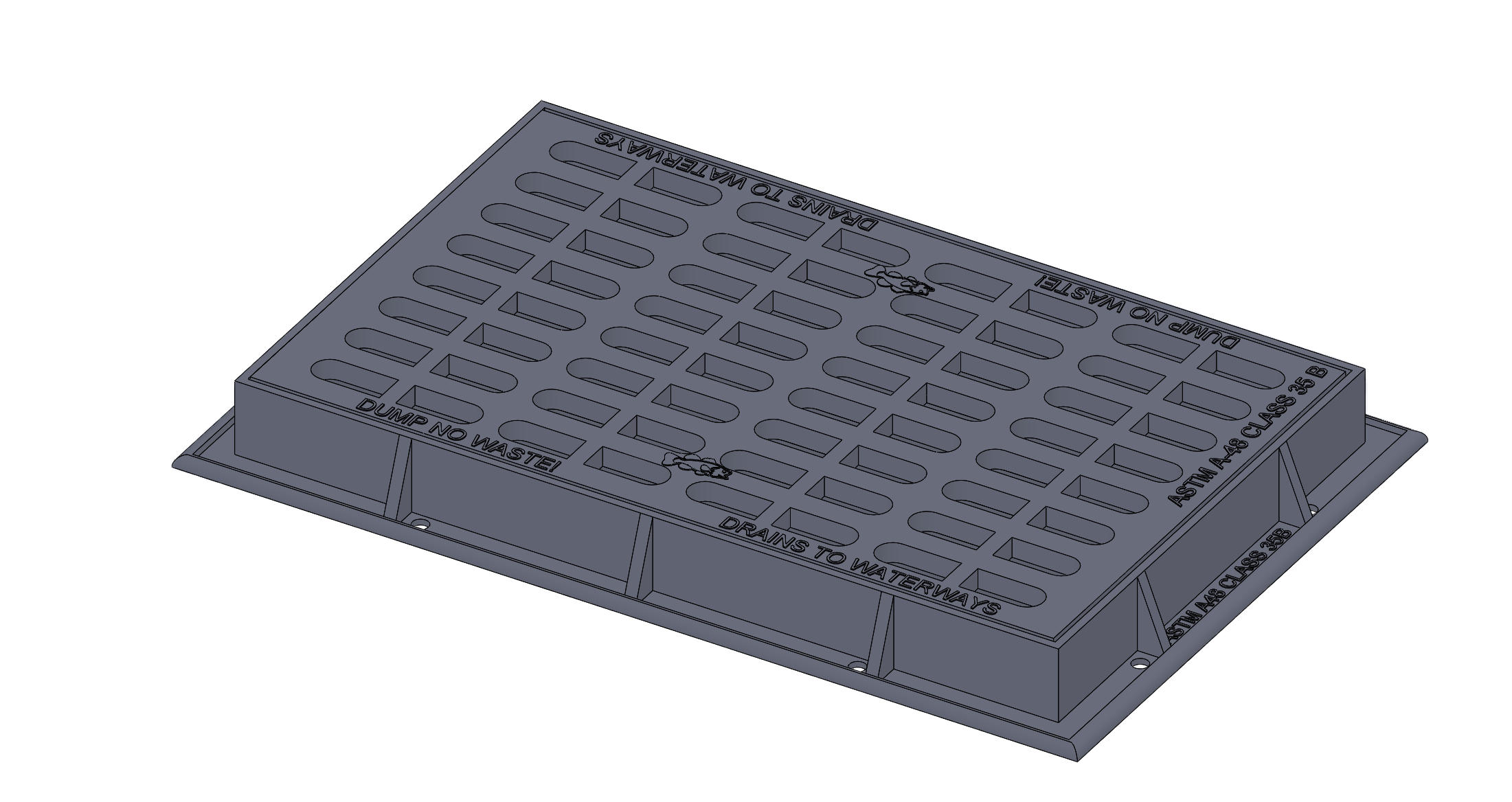 30" x 46" Inlet Casting