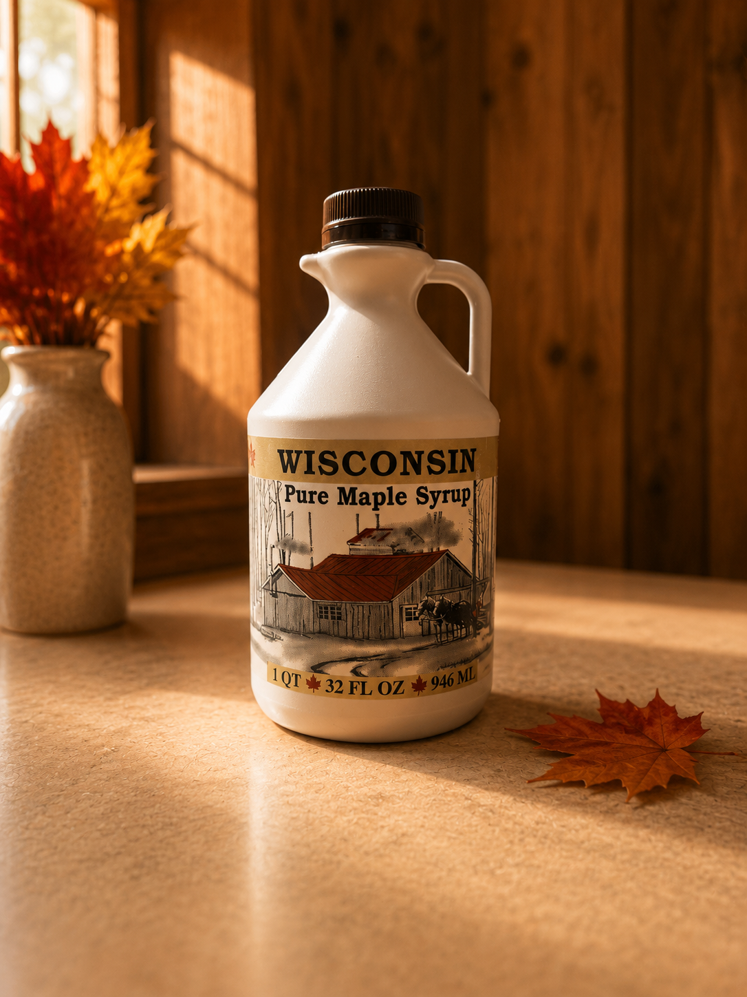 Pure Maple Syrup Plastic Bottle