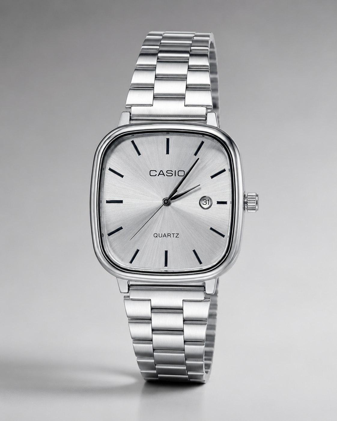 Relógio Casio Unissex Prateado com Mostrador Prata